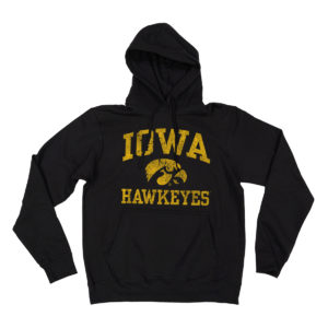 Iowa Hawkeyes Hooded Sweatshirt-Black