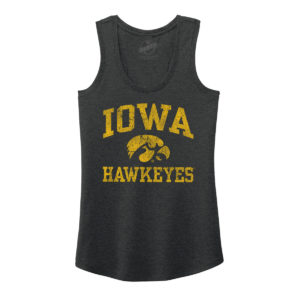 Iowa Hawkeyes Women’s Triblend Racerback Tank-Black