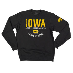 Iowa ANF Farm Strong Crewneck Sweatshirt-Black