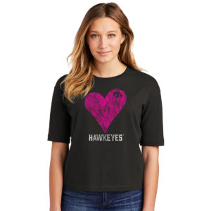 Hawkeye Valentine’s Women’s Boxy Tee-Black
