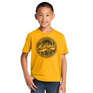 Melrose Ave. Youth Short Sleeve Tee-Gold