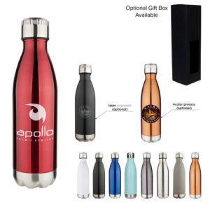 17 Oz Double Wall Stainless Vacuum Water Bottle